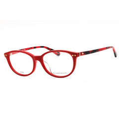 Kate Spade Women's Eyeglasses - Red Plastic Oval Full Rim Frame | EVANGELINE/F 0C9A 00