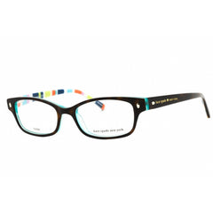 Kate Spade Women's Eyeglasses - Tortoise Aqua Striped Cat Eye | Lucyann Us 0X77 00
