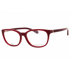 Kate Spade Women's Eyeglasses - Burgundy Gold Plastic Oval Frame | TRULEE/F 06K3 00