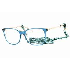 M Missoni Women's Eyeglasses - Blue Beige Plastic Square Full Rim | MMI 0015 0YRQ 00