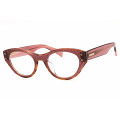Missoni Women's Eyeglasses - Peach Havana Plastic Cat Eye Full Rim | MIS 0066 0L93 00