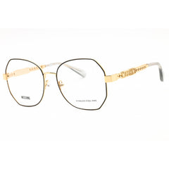Moschino Women's Eyeglasses - Black Gold Geometric Full Rim Frame | MOS621 02M2 00