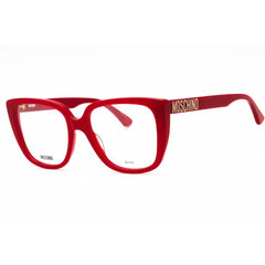 Moschino Women's Eyeglasses - Red Plastic Square Shape Full Rim Frame | MOS622 0C9A 00