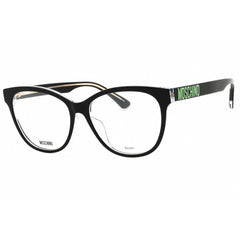 Moschino Women's Eyeglasses - Black Crystal Plastic Cat Eye Frame | MOS625/F 07C5 00
