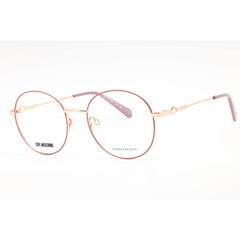 Moschino Love Women's Eyeglasses - Nude Brown/Copper Gold Frame | MOL617/TN 0PY3 00