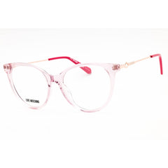 Moschino Love Women's Eyeglasses - Transparent Pink Cat Eye Frame | MOL618/TN 035J 00