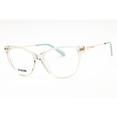 Moschino Love Women's Eyeglasses - Transparent Green Full Rim | MOL619/TN 01ED 00