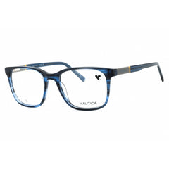 Nautica Men's Eyeglasses - Navy Horn Acetate Square Shape Full Rim Frame | N8179 441