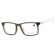 Nautica Men's Eyeglasses - Grey Crystal Rectangular Shape Full Rim Frame | N8182 015
