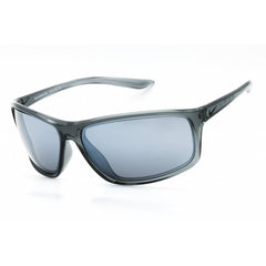 Nike Men's Sunglasses - Cool Grey/Black Sport Wraparound Full Rim Frame | EV1112 013