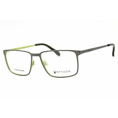 Spyder Men's Eyeglasses - Graphite Metal Rectangular Full Rim 54mm Frame | SP4001 070