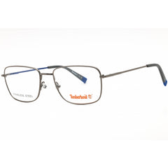 Timberland Men's Eyeglasses - Shiny Dark Nickeltin Metal Rectangular | TB1844 006