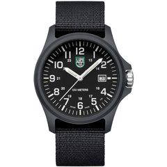 Luminox Men's Watch - G Patagonia Quartz Black Dial Nylon Strap Date | X2.2401.NB