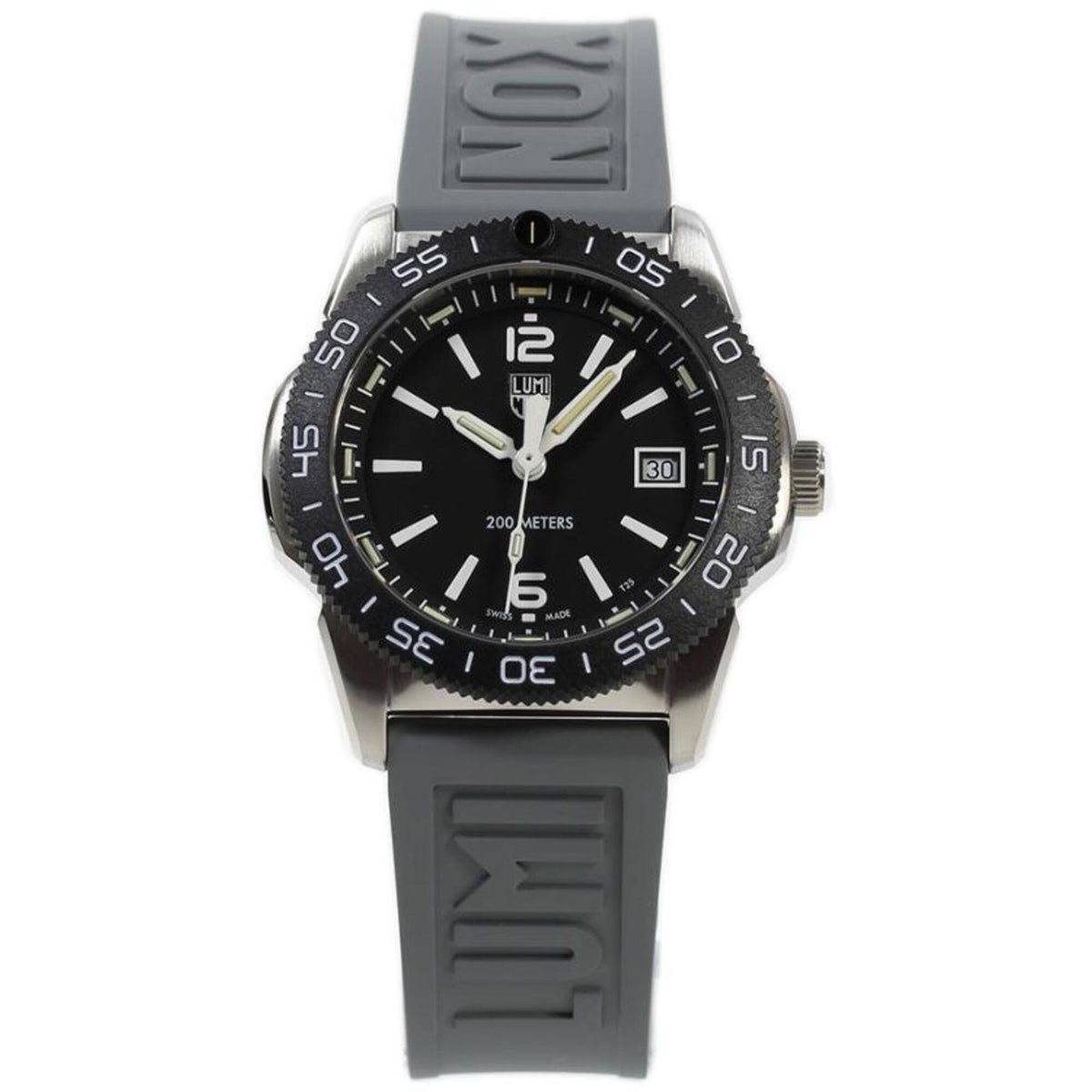 時計 LUMINOX Luminox Men's Watch - Pacific Diver Rotating Bezel Black Dial Grey Str