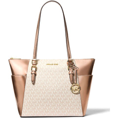 Michael Kors Women's Tote Bag - Charlotte Large, Rose Gold | 35F4GCFT3V-674
