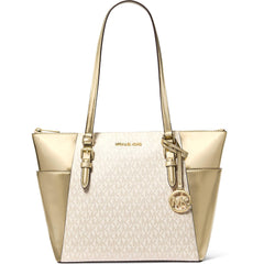 Michael Kors Women's Tote Bag - Charlotte Large, Pale Gold | 35F4GCFT3V-740