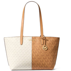 Michael Kors Women's Tote Bag - Jet Set Canvas Medium, Deer Multi | 35F4GTVT6V-125