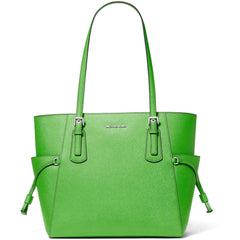 Michael Kors Women's Tote Bag - Voyager Leather Large, Jungle Green | 35S5SV6T7L-384