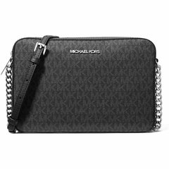 Michael Kors Women's Crossbody Bag - Jet Set Canvas, Black | 35F8STTC3B-001