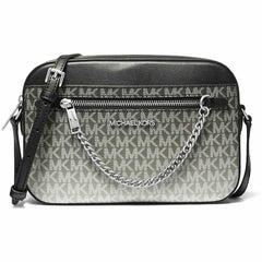 Michael Kors Women's Crossbody Bag - Jet Set Canvas Large, Black | 35R5STTC9V-001