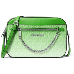 Michael Kors Women's Crossbody Bag - Jet Set Large, Jungle Green | 35R5STTC9V-384