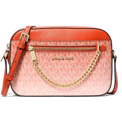 Michael Kors Women's Crossbody Bag - Jet Set Large, Red Clay | 35S5GTTC9V-867
