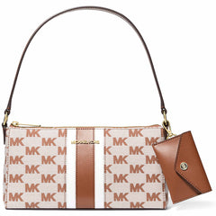 Michael Kors Women's Pochette with Card Case - Vincent, Luggage | 35R5G2VC6J-230