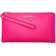 Michael Kors Women's Wristlet Pouch - Jet Set Large, Electric Pink | 35S4GTVW3L-631