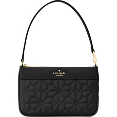 Kate Spade Women's Wristlet - Black Spade Flower Quilted Fabric Small | KK255-001