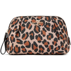 Kate Spade Women's Cosmetic Bag - Chelsea Brown Multi Spotted Leopard | KH755-200