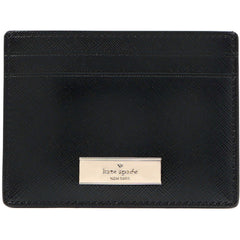 Kate Spade Women's Cardholder - Kenzie Black Boxed Small Saffiano PVC | KK045-001
