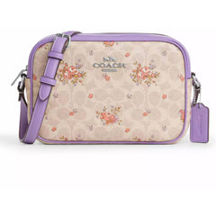 Coach Women's Camera Bag - Jamie Signature Canvas with Floral Print | CAT03-SVSAS
