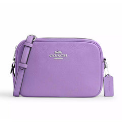 Coach Women's Camera Bag - Jamie Iris Pebble Leather with Zip Closure | CR110-SVII