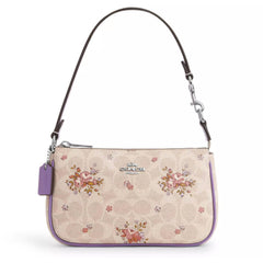 Coach Women's Wristlet - Nolita 19 Floral Printed Signature Canvas | CAQ19-SVSAS