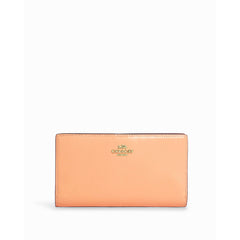 Coach Women's Wallet - Pebbled Leather with Snap Closure Faded Blush | C8329-IMS9W