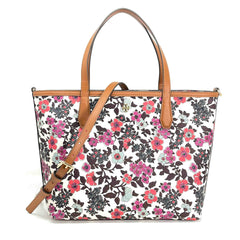 Tory Burch Women's Tote - Kerrington Floral Printed Small Zip Closure | 84763-297