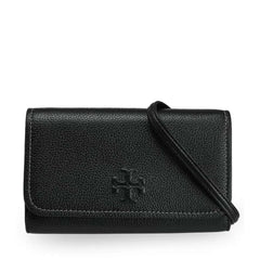Tory Burch Women's Crossbody Bag - Thea Black Small Flat with Card Case | 146467-001