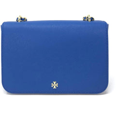 Tory Burch Women's Shoulder Bag - Emerson Regal Blue Leather Adjustable | 52973-497