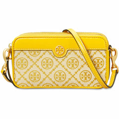 Tory Burch Women's Crossbody Bag - Goldfinch T Monogram Double-Zip Mini | 82240-703