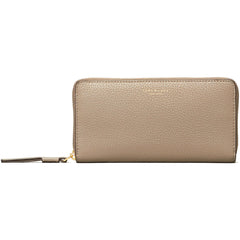 Tory Burch Women's Wallet - Perry Gray Heron Leather Zip Continental | 61073-082