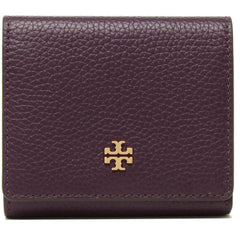 Tory Burch Women's Wallet - New Plum Pebbled Leather Blake Trifold Snap | 75342-501