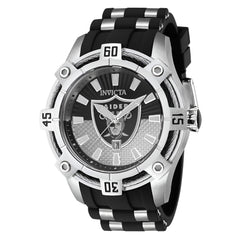 Invicta Men's Quartz Watch - NFL Las Vegas Raiders Grey and Black Dial Strap | 42066
