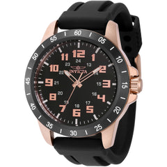 Invicta Men's Watch - Pro Diver Quartz Black Dial Rose Gold Case Strap | 40000