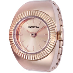 Invicta Women's Ring Watch - Mini Angel Quartz Rose Gold Tone Dial Bracelet | 48948