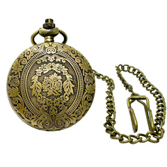 Invicta Men's Pocket Watch - Vintage Monarch Chrono Bronze Case White Dial | 49005
