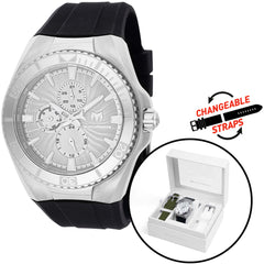 Technomarine Men's Watch - Cruise Silver Tone Dial Interchangeable Strap | TM-124016