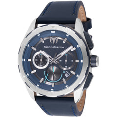 Technomarine Men's Watch - Ocean Quartz Navy Blue Dial Leather Strap | TM-318089