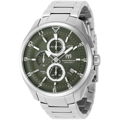 Technomarine Men's Watch - Ocean Quantum Olive Green and Silver Dial Steel | TM-318116