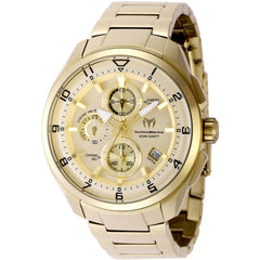 Technomarine Men's Watch - Ocean Quantum Chronograph Gold Tone Dial Strap | TM-318130
