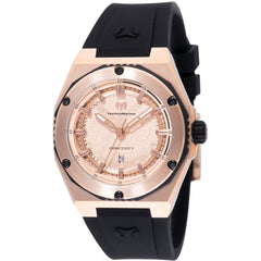 Technomarine Women's Watch - Coral Legacy Rose Gold Dial Silicone Strap | TM-416048